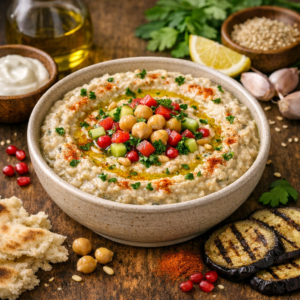 mutabel-gemarineerde-auberginepuree